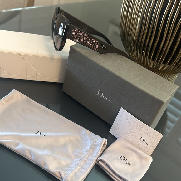 Christian Dior DiorInedite BOJEU 56-17-145mm Havana Rectangular Sunglasses - Picture 3 of 12